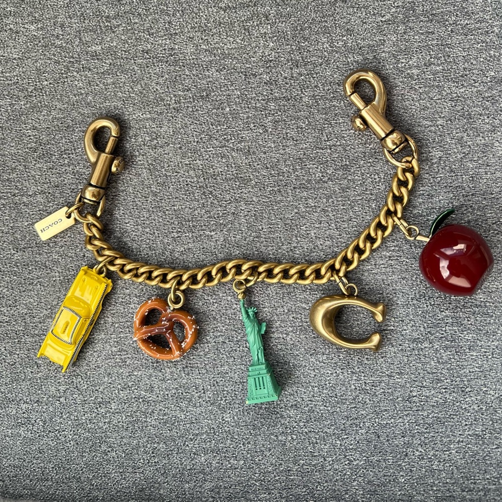 Coach New York Motif Chain Bag Charm